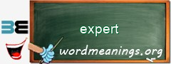 WordMeaning blackboard for expert